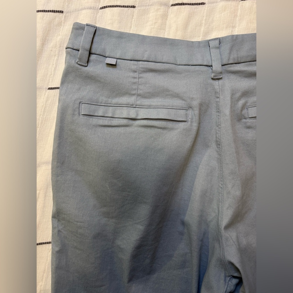 Lululemon Commission Short Qwick Oxford 11” Relaxed Fit Light Gray/Blue M7AKAS - Picture 13 of 15